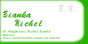 bianka michel business card